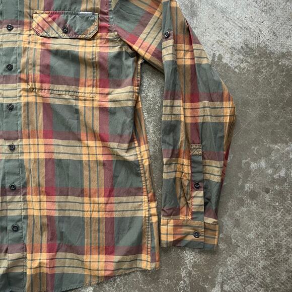 Eddie Bauer Shirt Mens Tall XL TXL Polyester Quick Dry Plaid Hiking Fishing Vent - Picture 6 of 8